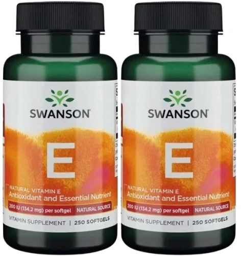 2 x Witamina E Naturalna 200IU 250kaps, Swanson.webp