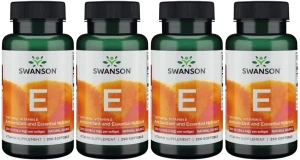 4 x Witamina E Naturalna 200IU 250kaps, Swanson
