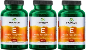 3 x E Mixed Tocopherols - Witamina E mieszanka 400IU Tokotrienole 250 sgels, Swanson