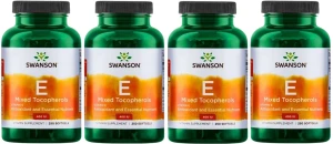 4 x E Mixed Tocopherols - Witamina E mieszanka 400IU Tokotrienole 250 sgels, Swanson