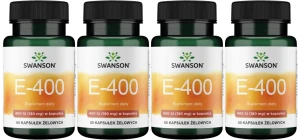 4 x E-400 Witamina E 400IU 60kaps, Swanson