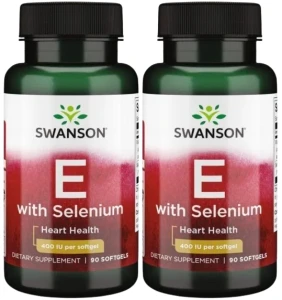 2 x E with Selenium - Witamina E & Selen 90kaps, Swanson