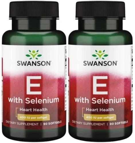 2 x E with Selenium - Witamina E &amp; Selen 90kaps, Swanson.webp