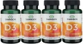 4 x D3 Vitamin D3 - Witamina D-3 400IU 250kaps, Swanson.webp