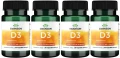 4 x D3 Witamina D-3 4000IU 90 kaps, Swanson.webp
