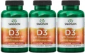 3 x D-3 with Coconut Oil - Witamina D-3 2000IU z olejem z kokosowym 60kaps, Swanson.webp