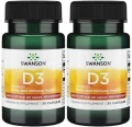 2 x D3 Vitamin D3 1000 IU - Witamina D-3 1000IU 30 kaps, Swanson.webp