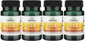 4 x D3 Vitamin D3 1000 IU - Witamina D-3 1000IU 30 kaps, Swanson.webp