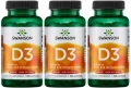 3 x D3 Vitamin 1000IU - Witamina D-3 1000IU 250kaps, Swanson.webp