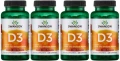 4 x D3 Vitamin 1000IU - Witamina D-3 1000IU 250kaps, Swanson.webp