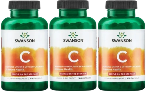 3 x C - Buffered Vitamin C with Bioflavonoids - Witamina C500 buforow + bioflaw 100k, Swanson.webp