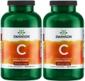 2 x C - Vitamin C with Rose Hips - Witamina C500 + dzika róża 400 kaps, Swanson.webp
