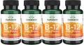 4 x B-12 with Folate - Witamina B-12 1000mcg 250 do ssania, Swanson.webp