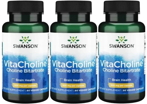 3 x VitaCholine 300mg 60kaps, Swanson.webp