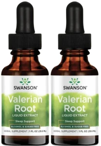 2 x Valerian root liquid extract 29,6ml, Swanson