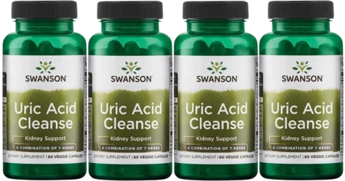 4 x Uric Acid Cleanse 60kaps, Swanson.webp