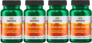 4 x Tocotrienols - Tokotrienole 100mg 60kaps , Swanson