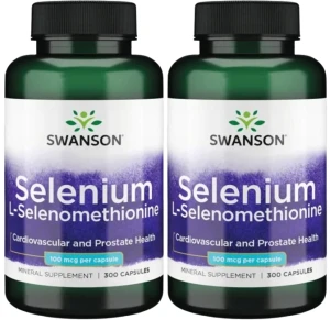 2 x Selenium L-Selenomethionine - Selen 100mcg 300kaps, Swanson