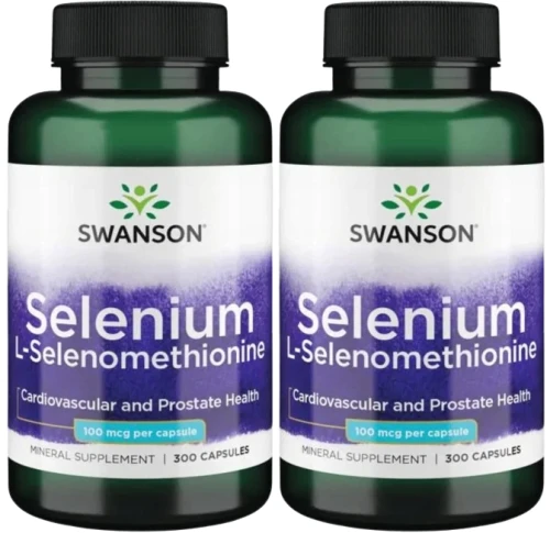2 x Selenium L-Selenomethionine - Selen 100mcg 300kaps, Swanson.webp