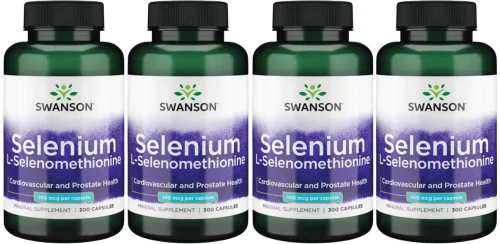 4 x Selenium L-Selenomethionine - Selen 100mcg 300kaps, Swanson.webp