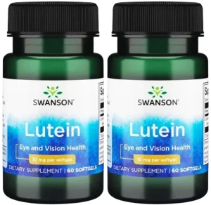 2 x Lutein - Luteina 10mg 60sgels, Swanson
