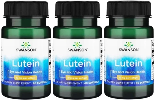 3 x Lutein - Luteina 10mg 60sgels, Swanson.webp