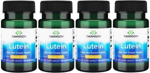4 x Lutein - Luteina 10mg 60sgels, Swanson
