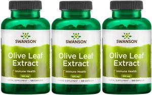 3 x Olive Leaf Extract - Liść Oliwny Ekstrakt 500mg 120kaps, Swanson