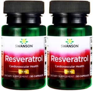 2 x Resveratrol - Resweratrol 50mg 30kaps, Swanson