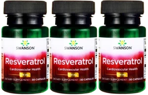 3 x Resveratrol - Resweratrol 50mg 30kaps, Swanson
