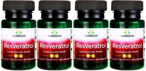 4 x Resveratrol - Resweratrol 50mg 30kaps, Swanson.webp