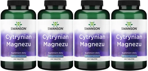 4 x Cytrynian Magnezu 225 mg 240 tab, Swanson.webp