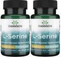 2 x L-Serine - AjiPure L-seryna 500mg 60kaps, Swanson.webp