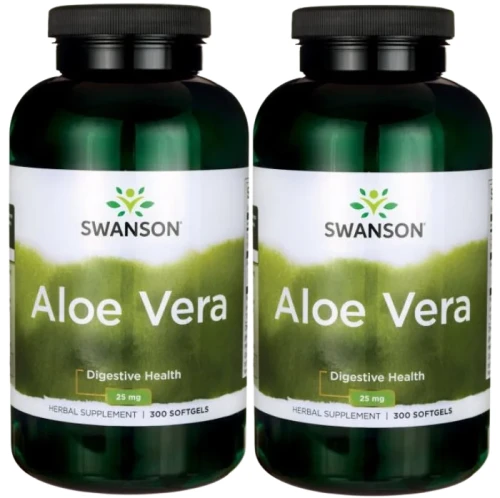 2 x Aloe Vera (5000mg) 300 sgels, Swanson.webp
