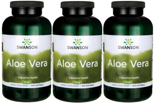 3 x Aloe Vera (5000mg) 300 sgels, Swanson.webp