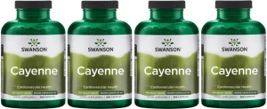 4 x Cayenne - Pieprz Kajeński 450mg 300kaps, Swanson