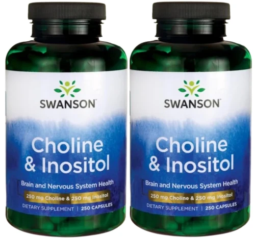 2 x Choline &amp; Inositol - Cholina &amp; Inozytol 250kaps, Swanson.webp
