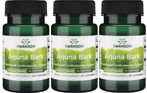 3 x FS Arjuna bark 10:1 40mg 60 kapsułek Swanson