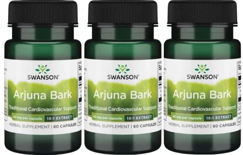 3 x FS Arjuna bark 40mg 60 caps, Swanson.webp