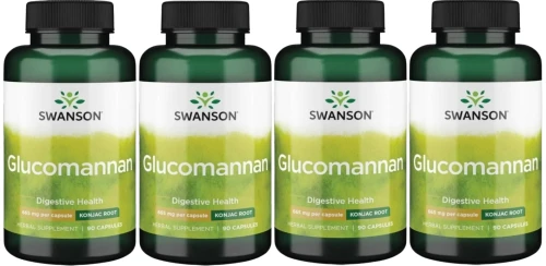 4 x Glucomannan  - Glukomannan 665mg 90 kaps, Swanson.webp