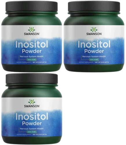 3 x Inositol Powder - Inozytol - 100% czystości 227g, Swanson.webp