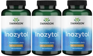 3 x Inozytol 650mg 100kaps, Swanson