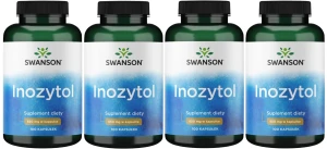 4 x Inozytol 650mg 100kaps, Swanson