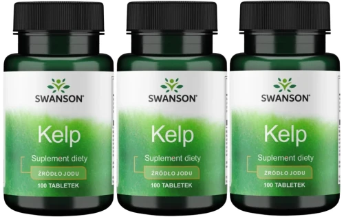 3 x Kelp 225mcg 100 tabs, Swanson.webp