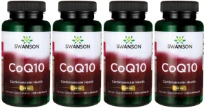 4 x CoQ10 - Koenzym Q10 120mg 100 kaps, Swanson