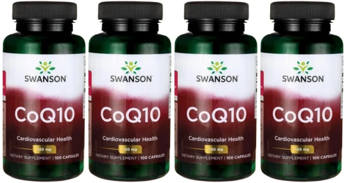 4 x CoQ10 - Koenzym Q10 120mg 100 kaps, Swanson.webp