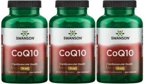 3 x Swanson Koenzym Q10 30mg 240 kapsułek - Serce Krążenie Ciśnienie Krwi