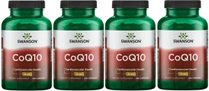 Zestaw 4x Swanson Koenzym Q10 30mg 240 kapsułek - Serce Krążenie Ciśnienie Krwi