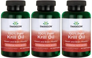 3 x Krill Oil - Olej z Kryla 60 kaps, Swanson