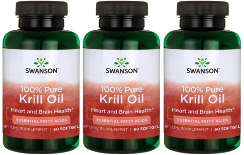 3 x Krill Oil - Olej z Kryla 60 kaps, Swanson.webp